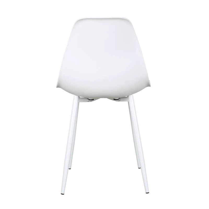 SILLA DECO PLASTICO PATAS METALICAS IGOR 45*53*83 BLANCA - 7