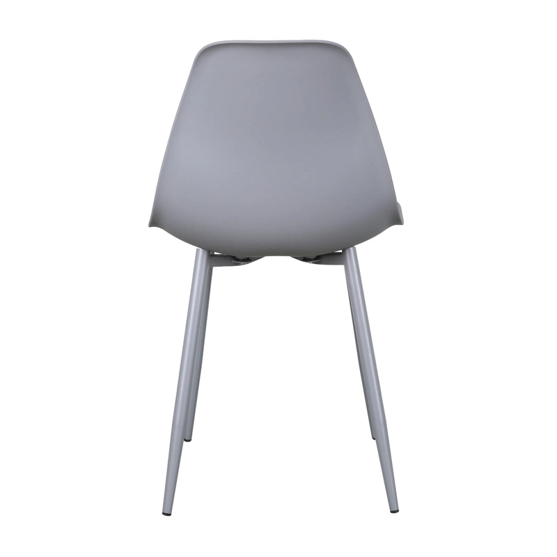 SILLA DECO PLASTICO PATAS METALICAS IGOR 45*53*83 GRIS - 7