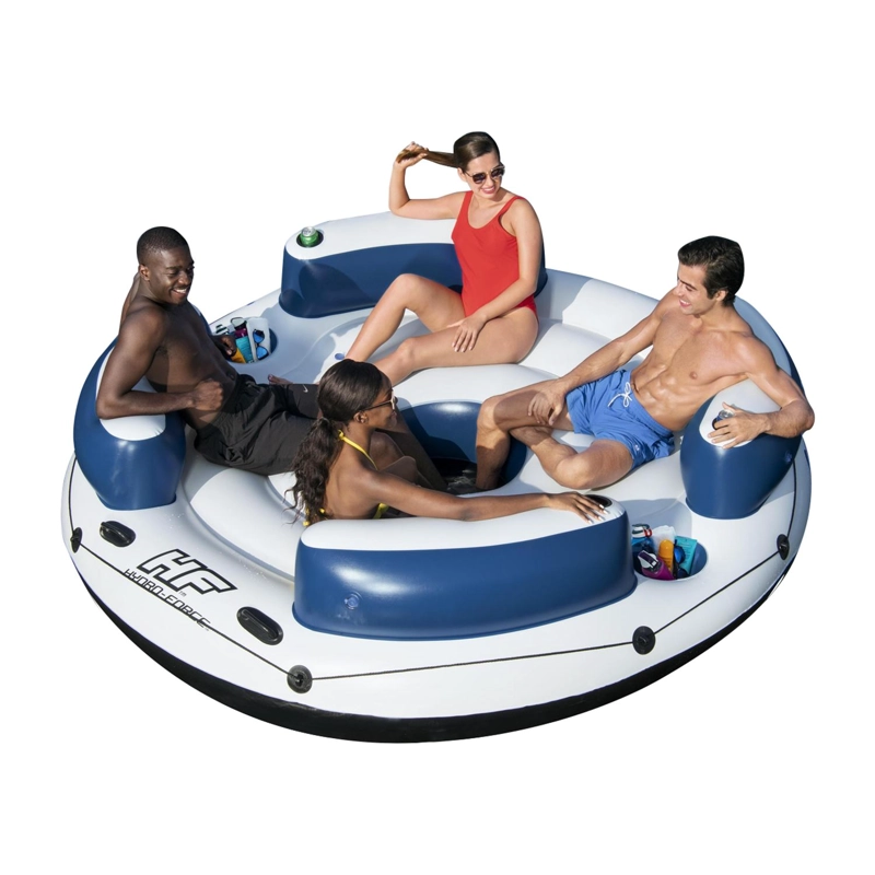 FLOTADOR ISLA CON RESPALDO 4 PERSONAS 2.56MX2.56M BESTWAY - 1