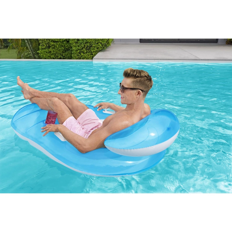 FLOTADOR SILLON RELAJANTE CON RESPALDO Y PORTA VASO 1.53M X 1.02M - 5