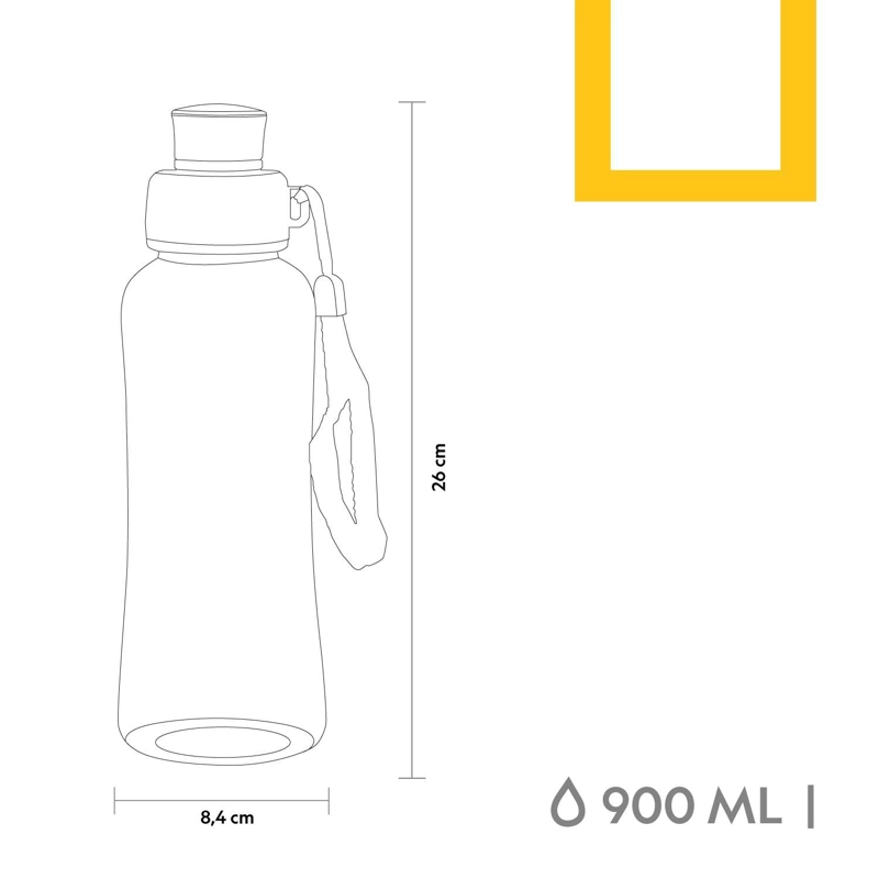 BOTELLA HIDRATACION 900ML AZUL NATIONAL GEOGRAPHIC - 3