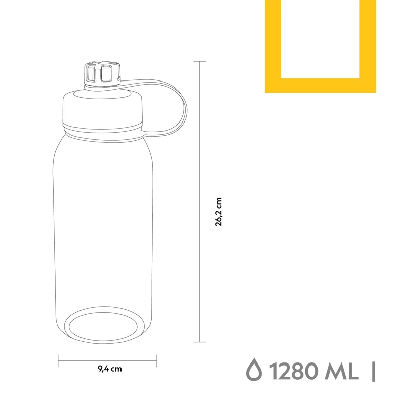 BOTELLA HIDRATACION 1280ML TURQUESA NATIONAL GEOGRAPHIC - 3