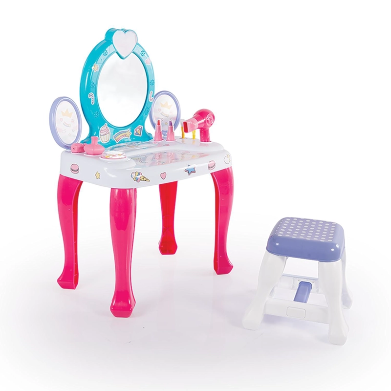 TOCADOR MAQUILLAJE PARA NIÑAS CON ESPEJO 47X31X71 CMS DOLU - 7