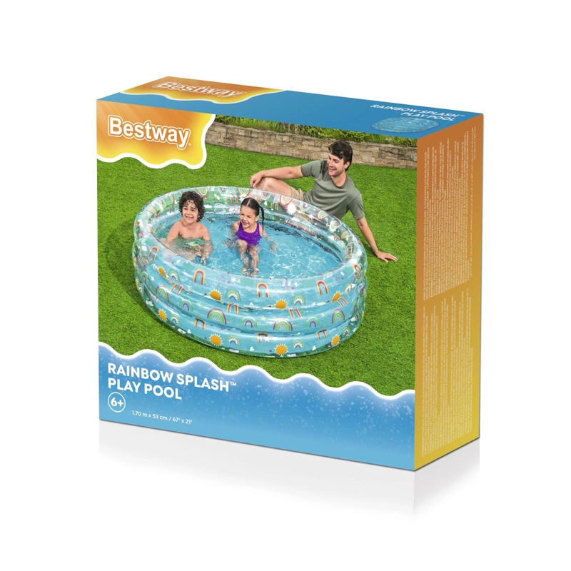 PISCINA INFLABLE BESTWAY REDONDA PARA NIÑOS 170 X 53CM - 3