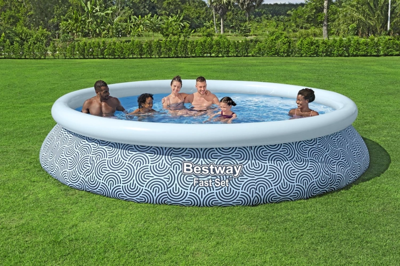 PISCINA BESTWAY REDONDA FACIL ARMADO CON FILTRO 4.57MX84CM - 4