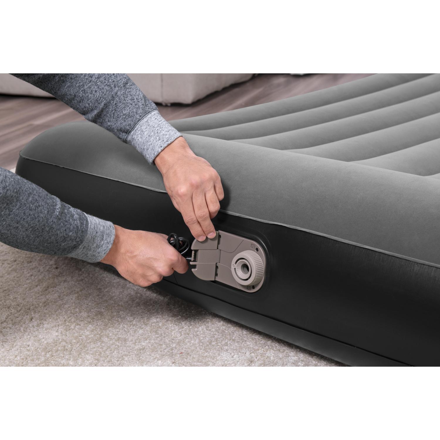 COLCHON INFLABLE ELE CTRICO QUEEN 203 X 152 X 30CM BESTWAY GRIS - 8