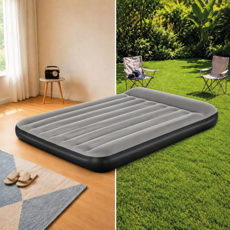 COLCHON INFLABLE ELE CTRICO QUEEN 203 X 152 X 30CM BESTWAY GRIS - 9