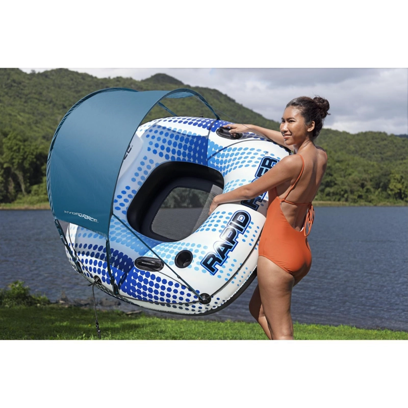 FLOTADOR SILLON INFLABLE RAPID RIDER CON TECHO 1.37M BESTWAY - 6