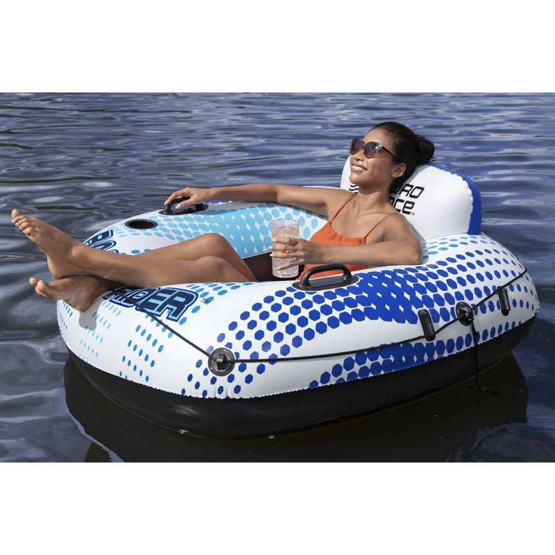 FLOTADOR SILLON INFLABLE RAPID RIDER CON TECHO 1.37M BESTWAY - 8