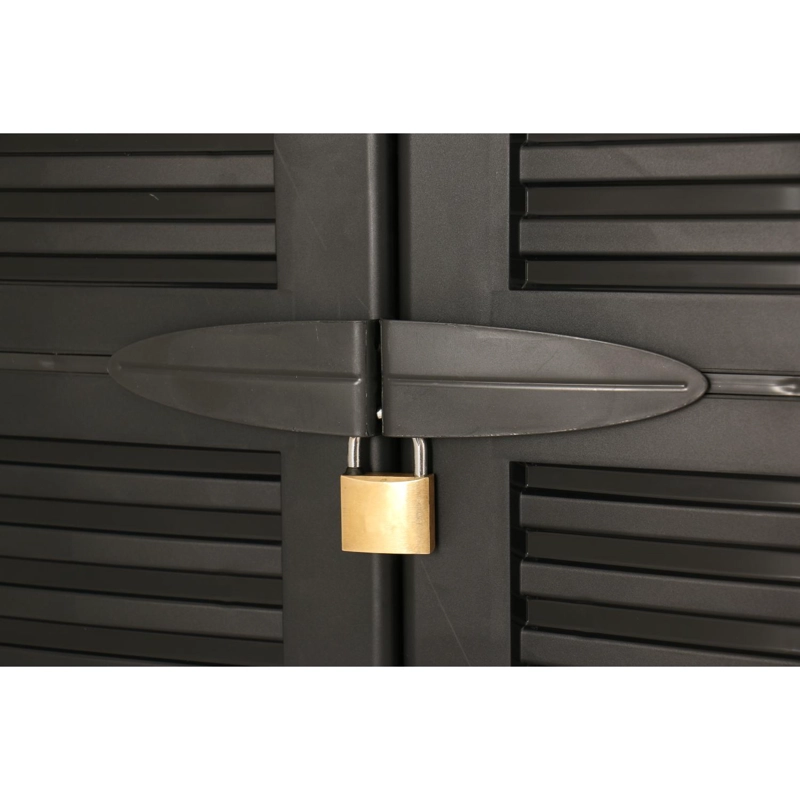 ARMARIO CLOSET PLASTICO GRANDE MULTIUSO NEGRO 68X39X171,5CM - 3