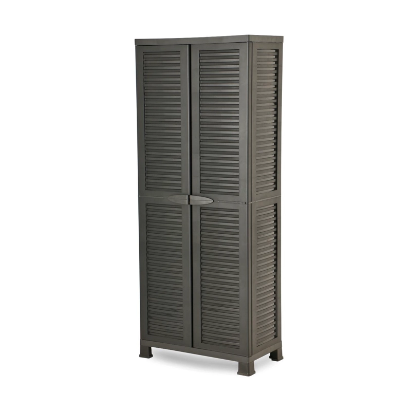 ARMARIO CLOSET PLASTICO GRANDE MULTIUSO NEGRO 68X39X171,5CM - 5