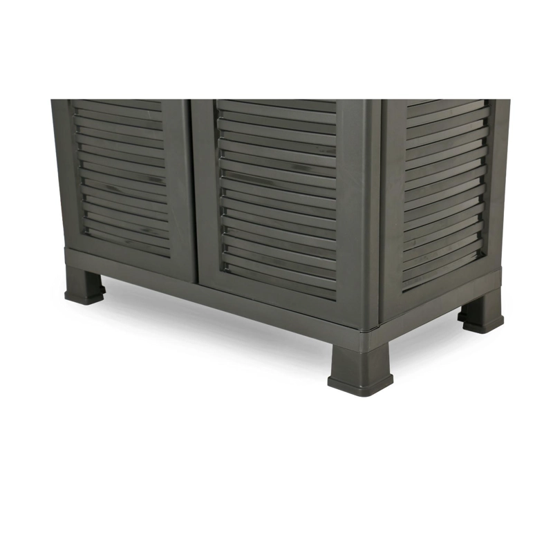 ARMARIO CLOSET PLASTICO GRANDE MULTIUSO NEGRO 68X39X171,5CM - 7
