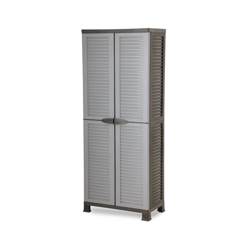 ARMARIO CLOSET PLASTICO GRANDE MULTIUSO GRIS 68X39X171,5CM - 4