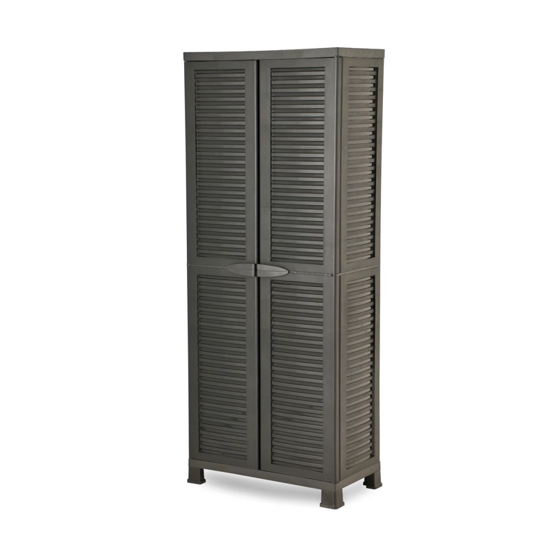 ARMARIO CLOSET PLASTICO GRANDE MULTIUSO NEGRO 68X39X171,5 CM - 4