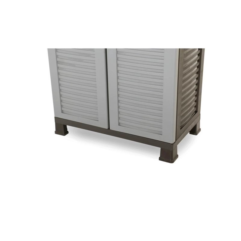 ARMARIO CLOSET PLASTICO GRANDE MULTIUSO GRIS 68X39X171,5 CM - 5