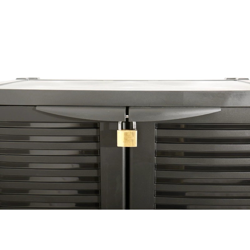 ARMARIO CLOSET PLASTICO MEDIANO MULTIUSO NEGRO 68X39X92CM - 2