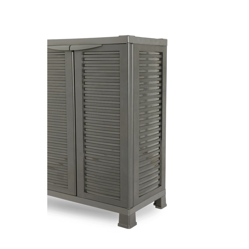 ARMARIO CLOSET PLASTICO MEDIANO MULTIUSO NEGRO 68X39X92CM - 6