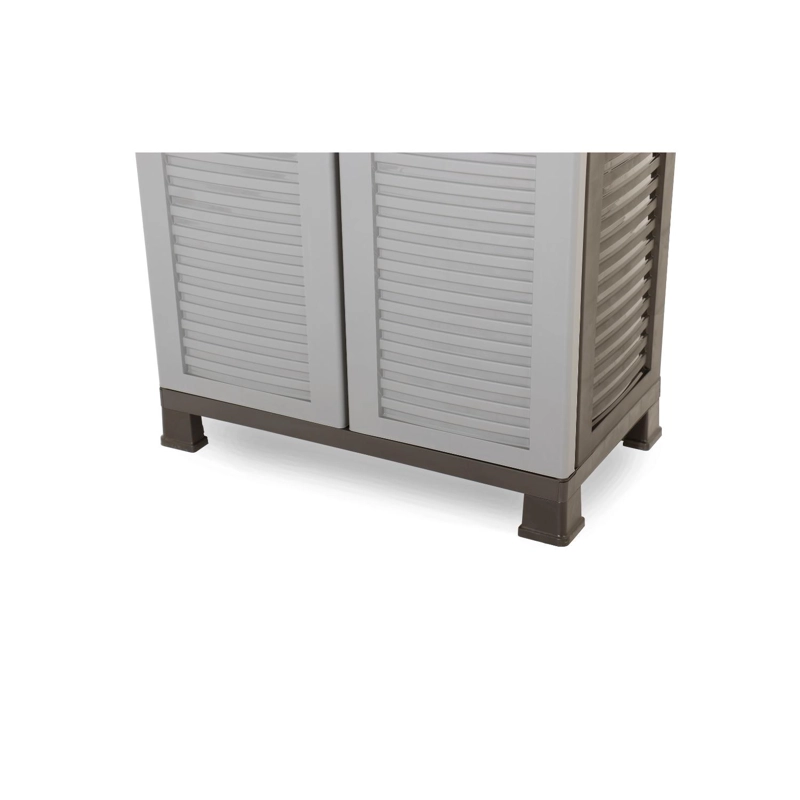 ARMARIO CLOSET PLASTICO MEDIANO MULTIUSO GRIS 68X39X92CM - 5