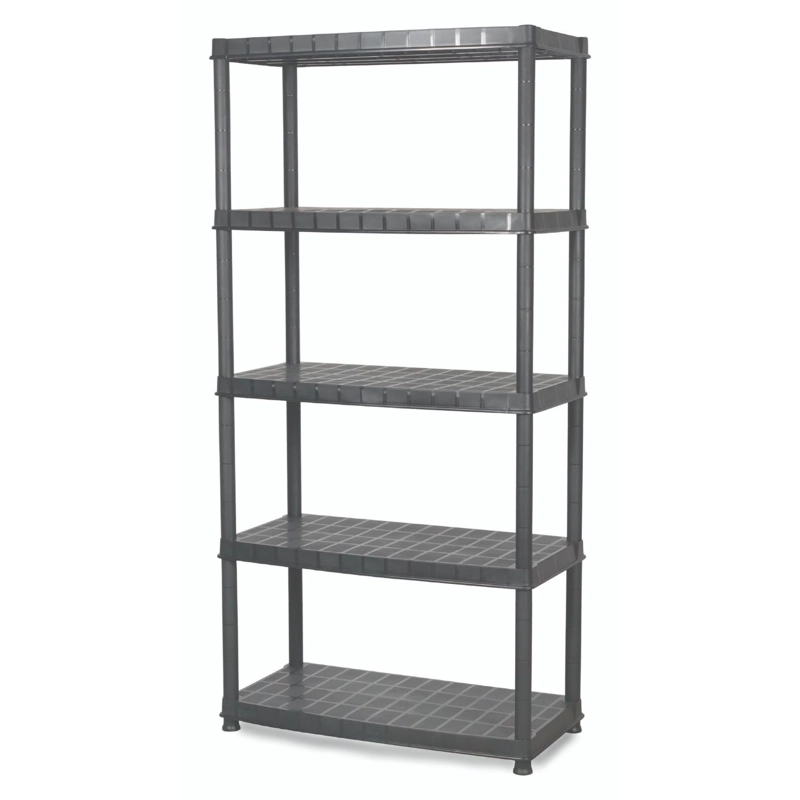 ESTANTE REPISA RACK PLASTICO 5 NIVELES 185X45,5X91CM DELUXE - 1