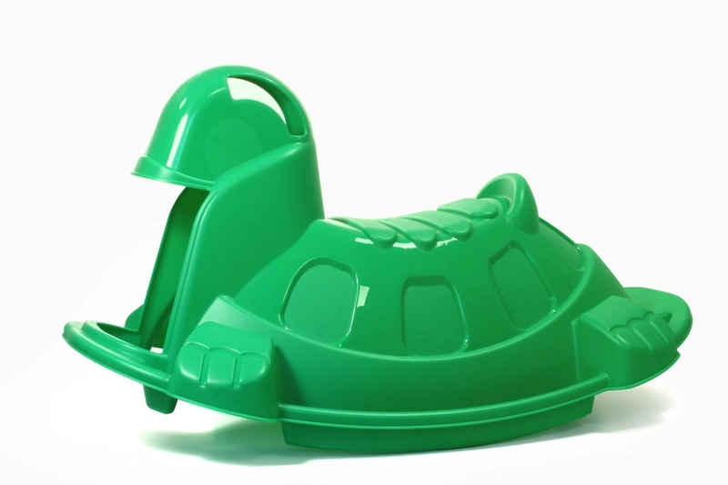 BALANCIN PARA NIÑOS SUBE Y BAJA TORTUGA VERDE 70X39X37CM - 1