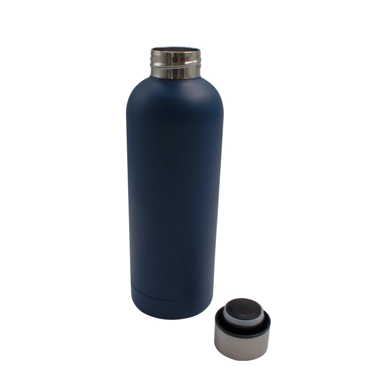 BOTELLA METALICA TE RMICA BOCA ANGOSTA 500ML AZUL - 2