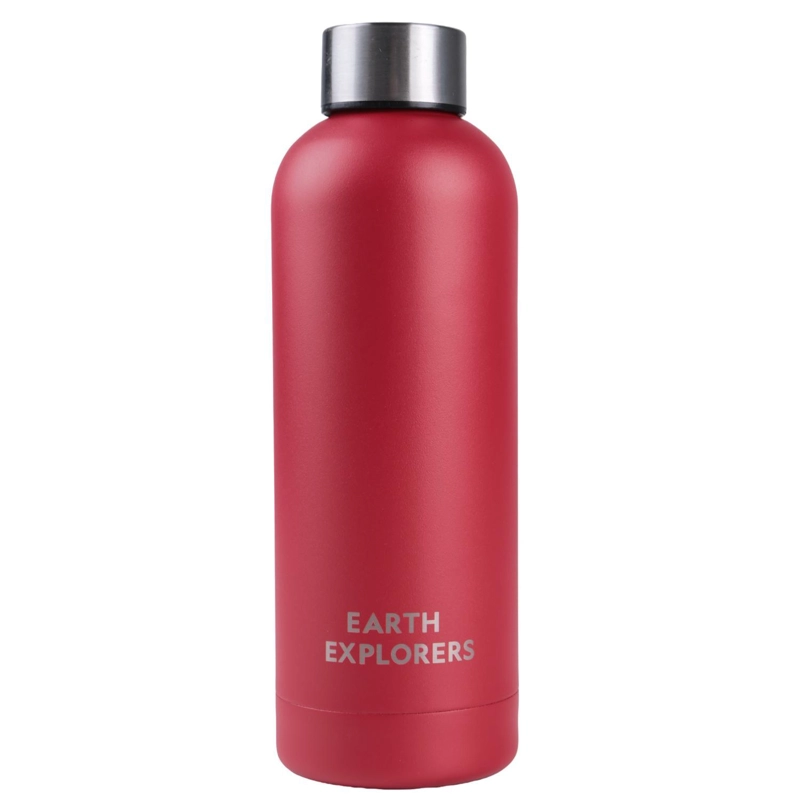 BOTELLA METALICA TE RMICA BOCA ANGOSTA 500ML ROJA - 2