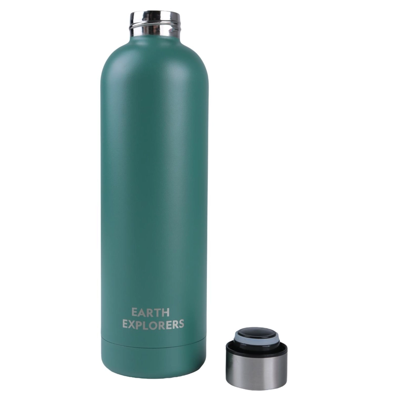 BOTELLA METALICA TE RMICA BOCA ANGOSTA 750ML VERDE - 2