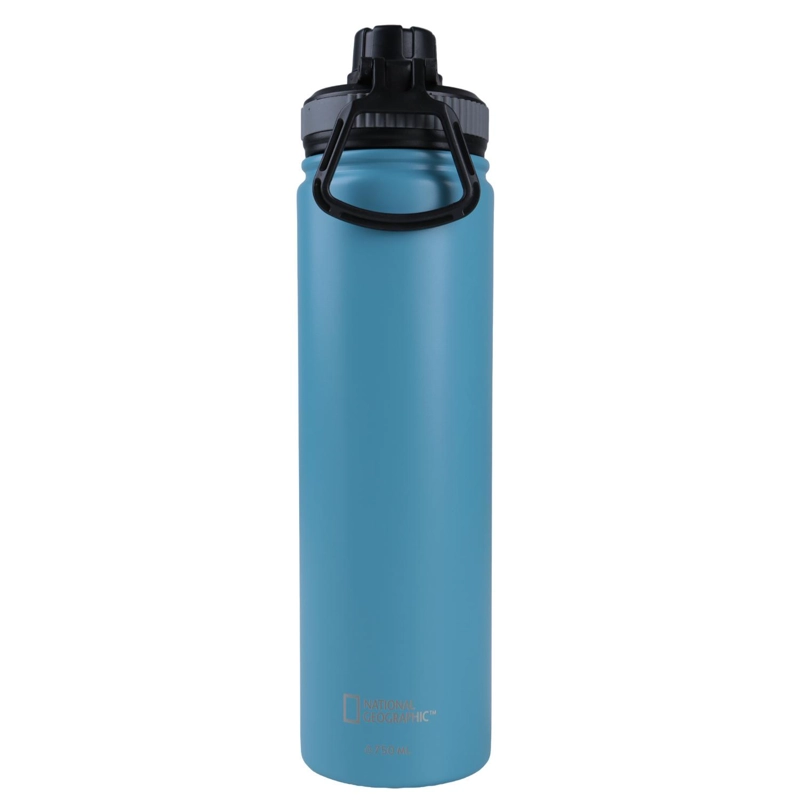 BOTELLA METALICA TE RMICA BOCA ANGOSTA 750ML CELESTE - 1