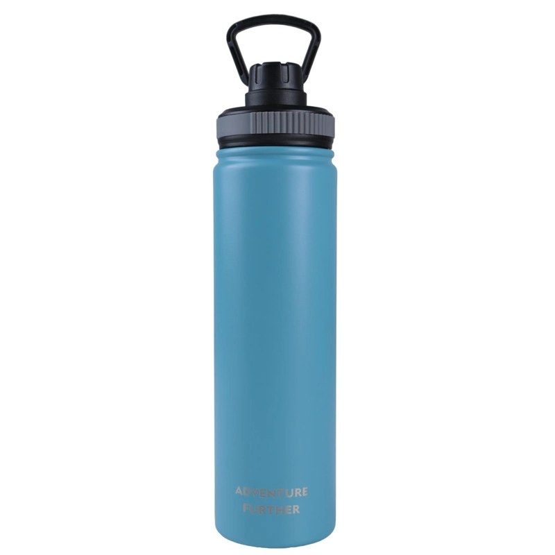 BOTELLA METALICA TE RMICA BOCA ANGOSTA 750ML CELESTE - 2