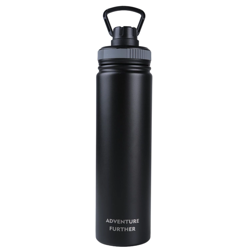 BOTELLA METALICA TE RMICA BOCA ANGOSTA 750ML NEGRO - 3