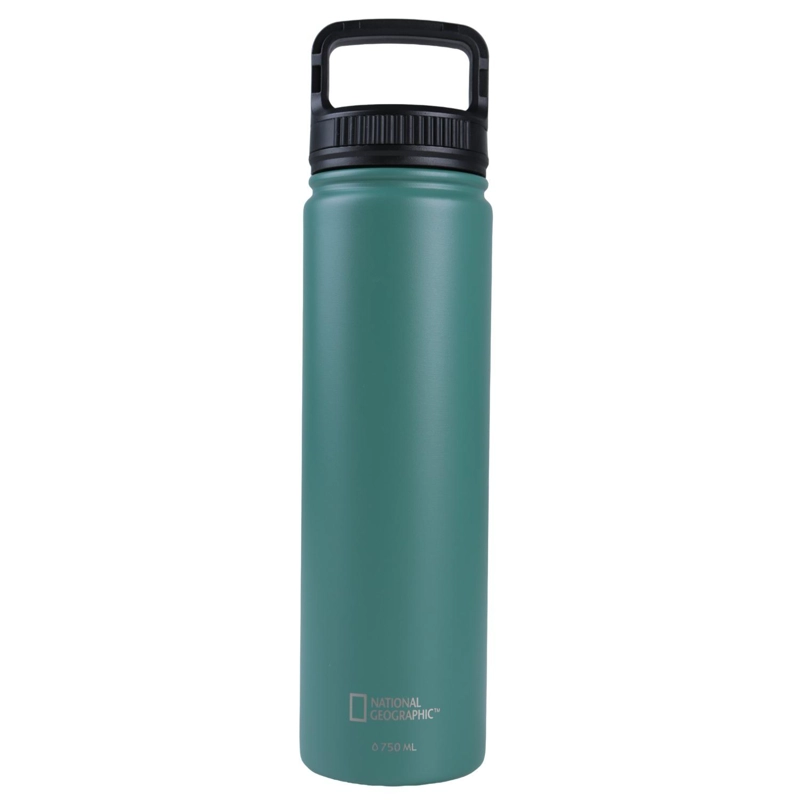 BOTELLA METALICA TE RMICA BOCA ANCHA 750ML VERDE - 1