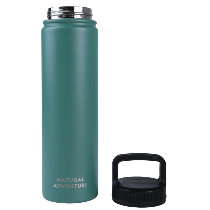 BOTELLA METALICA TE RMICA BOCA ANCHA 750ML VERDE - 2