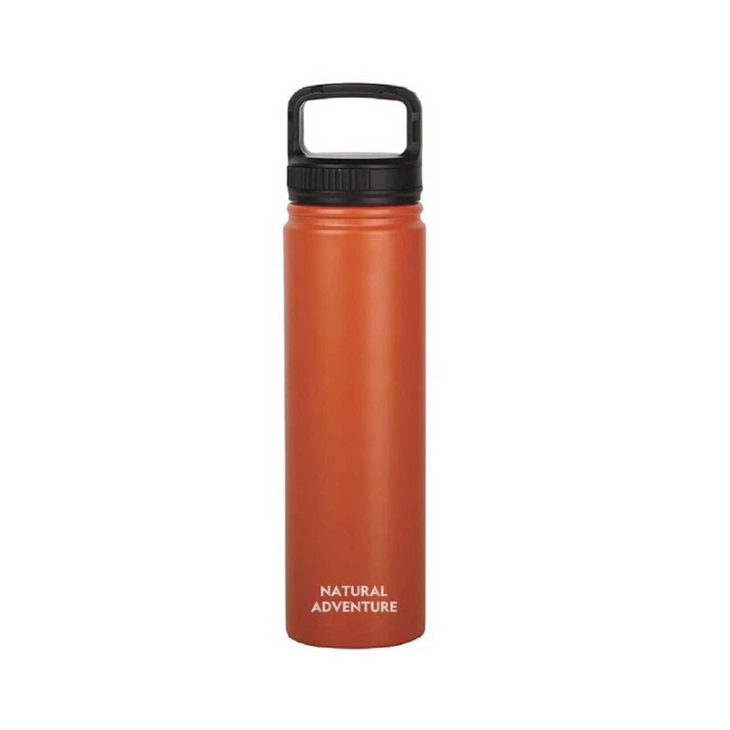 BOTELLA METALICA TE RMICA BOCA ANCHA 750ML NARANJO - 3