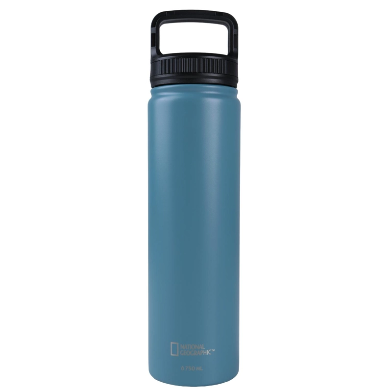 BOTELLA METALICA TE RMICA BOCA ANCHA 750ML AZUL PETROLEO - 1