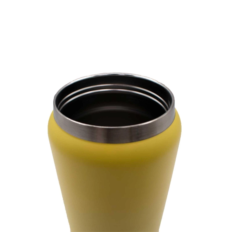 BOTELLA METALICA TE RMICA DOBLE BOCA AJUSTABLE ANGOSTA Y ANCHA 800ML AMARILLO - 5