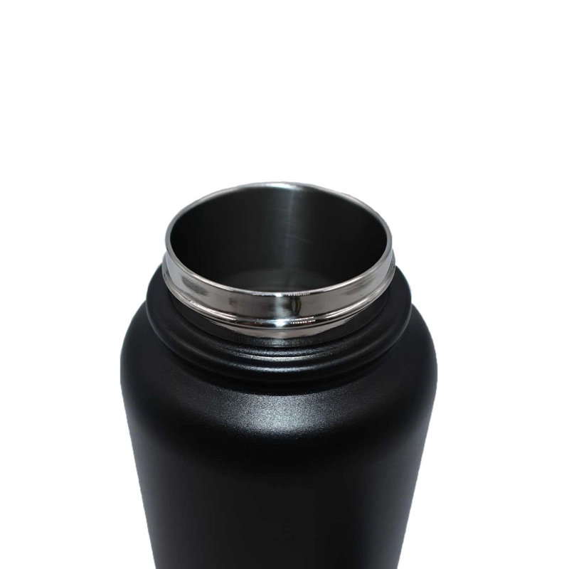 BOTELLA METALICA TE RMICA BOCA ANCHA 960ML NEGRO - 5