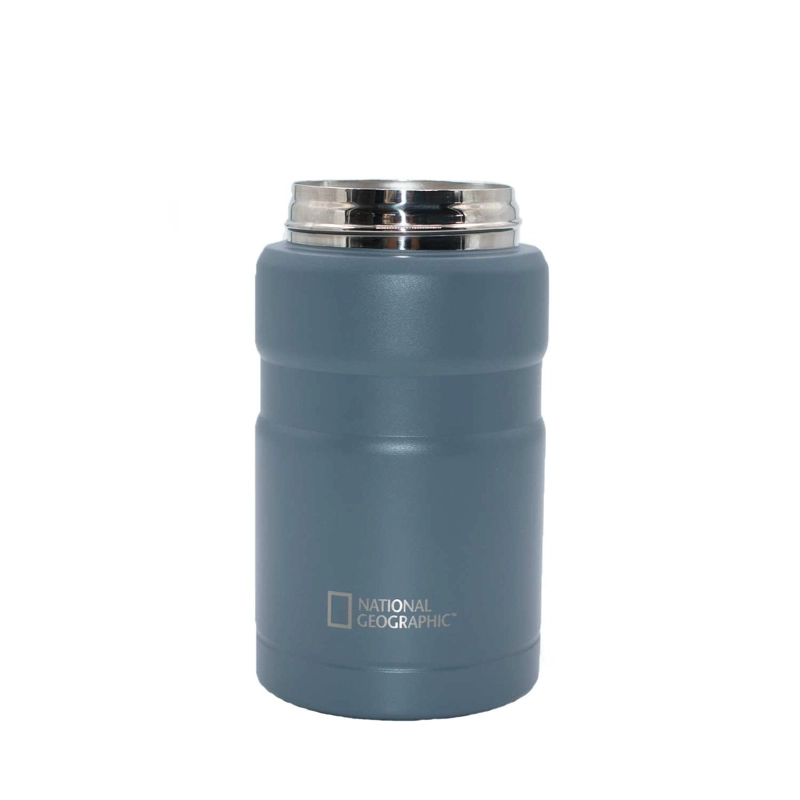 TERMO COMIDA ACERO INOXIDABLE 750ML CON CUBIERTOS GRIS - 5