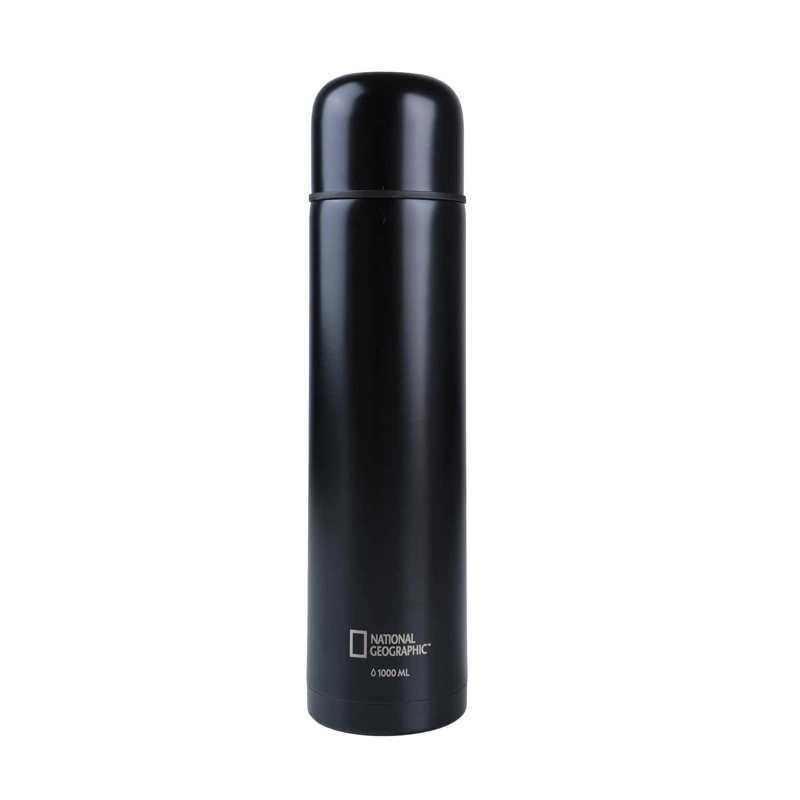 TERMO BALA METALICO NEGRO 1000ML NATIONAL GEOGRAPHIC - 1