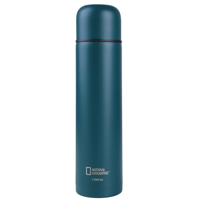 TERMO BALA METALICO AZUL 1000ML NATIONAL GEOGRAPHIC - 1