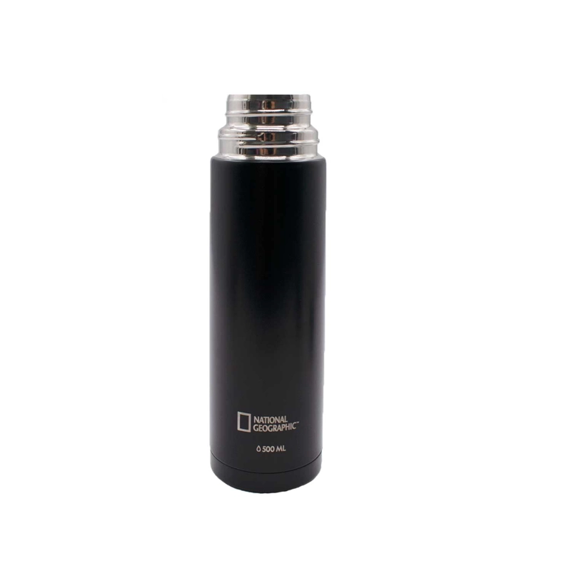 TERMO BALA METALICO NEGRO 500ML NATIONAL GEOGRAPHIC - 8