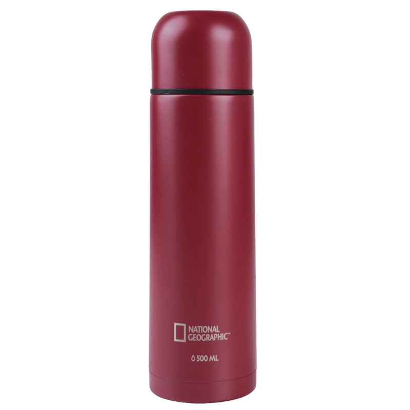 TERMO BALA METALICO ROJO 500ML NATIONAL GEOGRAPHIC - 2