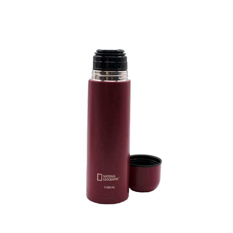TERMO BALA METALICO ROJO 500ML NATIONAL GEOGRAPHIC - 5