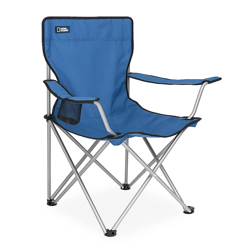 SILLA PLEGABLE CAMPING KENAI APOYABRAZOS AZUL NAT GEO - 1