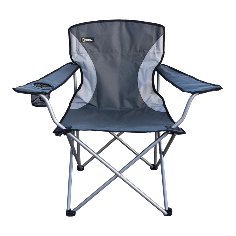 SILLA PLEGABLE CAMPING ACOLCHADA DENVER GRIS NAT GEO - 4