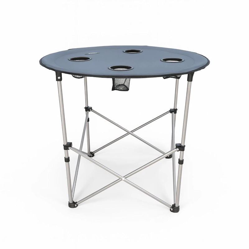 MESA PLEGABLE CAMPING SERENGETI CON POSAVASOS GRIS NAT GEO - 1