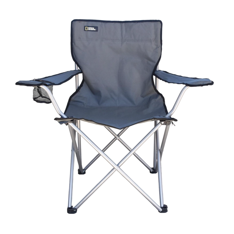 SILLA PLEGABLE CAMPING KENAI APOYABRAZOS GRIS NAT GEO - 4