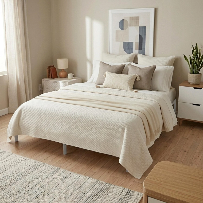 BASE DE CAMA METALICA QUEEN 200X150X36 GRIS AIRHOUSE - 8
