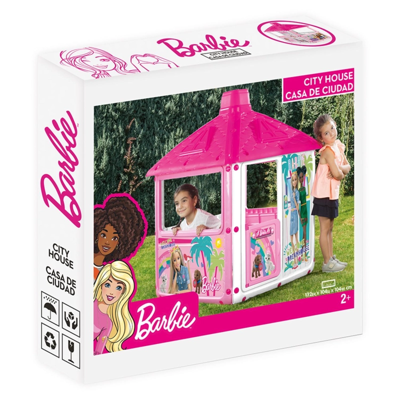 CASA DE JUEGOS BARBIE 135X104X104 CM DOLU - 2