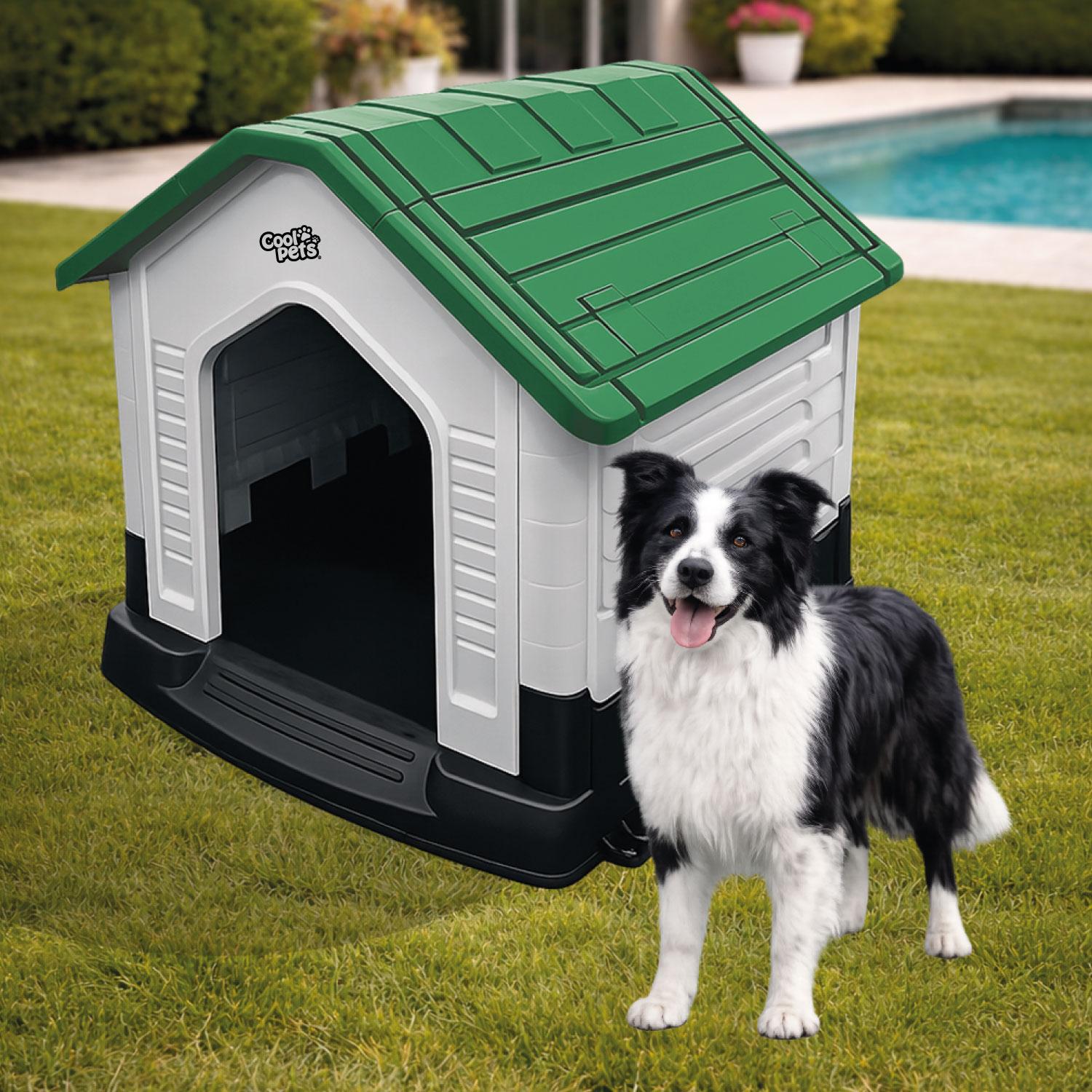 CASA PARA PERRO GRANDE VERDE COOLPET 84X69X76CM - 5