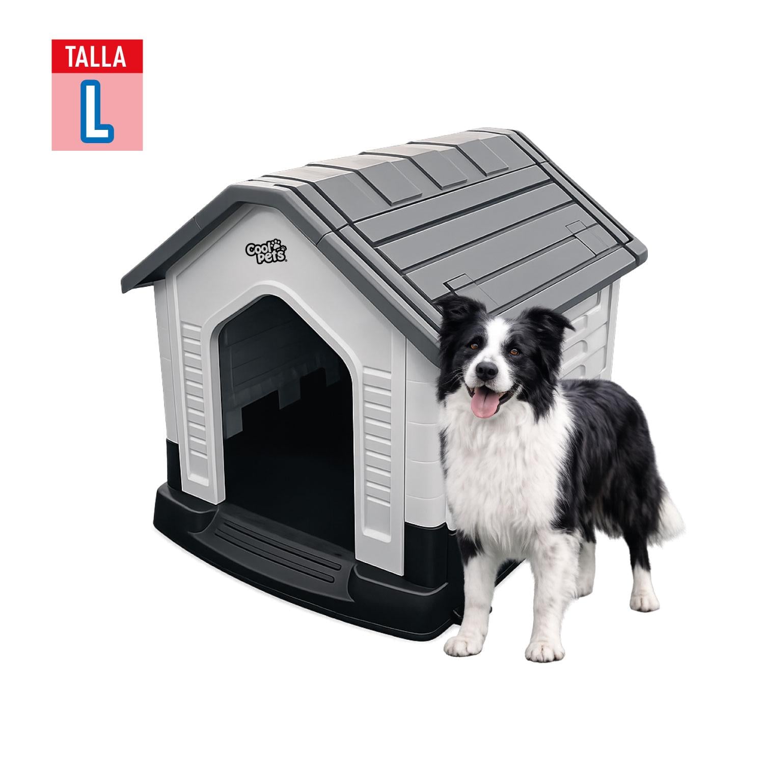 CASA PARA PERRO GRANDE GRIS COOLPET 84X69X76CM - 3